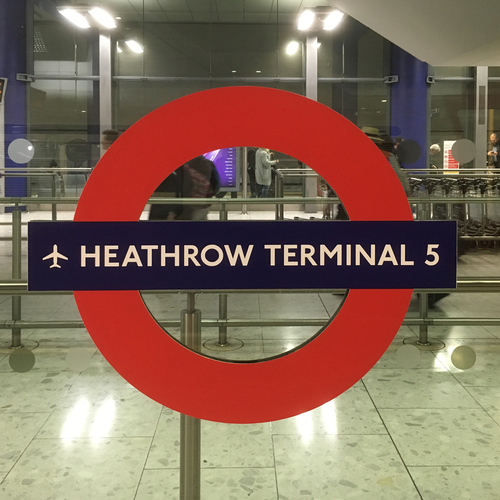 Heathrow Terminal 5 tube station.